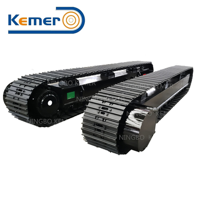 Onderstel van stalen sporen met hydraulische transmissie voor graafmachines en boormachines