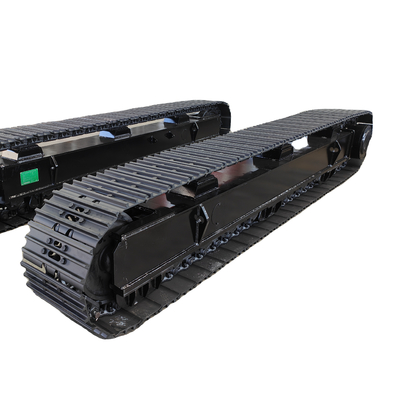 Multifunktioneel kruipend graafmachine graafmachine bulldozer onderdelen op maat rubber/staal spoor onderstel met dozer blad