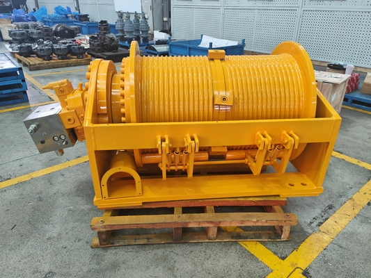 25T hoogkoppel trekkende motor draadlijn Hydraulische lier voor vlaggenpaal snelheid 0-40m/min
