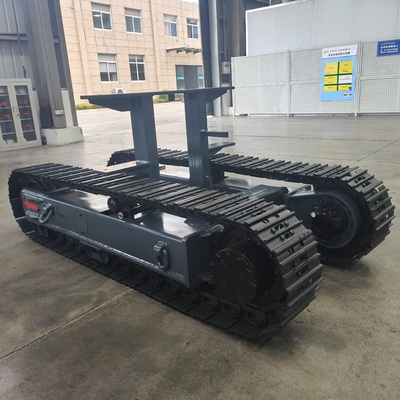 8 T staal kruiper spoorframe onderstel voor machinewerkstellen spooronderstel