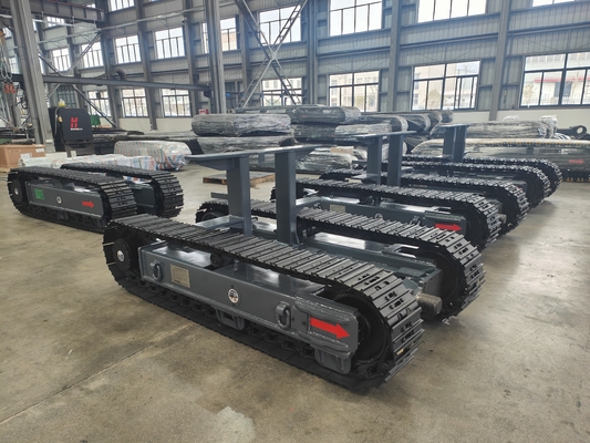 8 T staal kruiper spoorframe onderstel voor machinewerkstellen spooronderstel