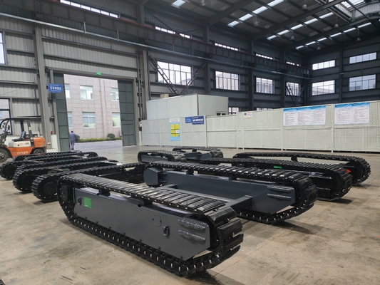 TR600 Custom 120KG nuttige lading All Terrain afstandsbediening Rubber Track Crawler Chassis voor UGV Robot