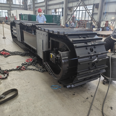 100 ton staal spoor chassis graafmachine model Caterpillar JCB Ect onderdeel nr. KRT1500 gemaakt