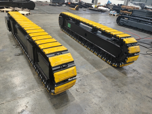 Constructie 35T Rubber Steel Tracked Chassis System met Hydraulische Reismotor