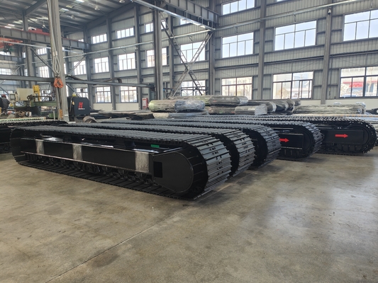 Ontwerp van 20-ton staal spoor chassis voor bouwwerkzaamheden op graafmachines en bulldozers