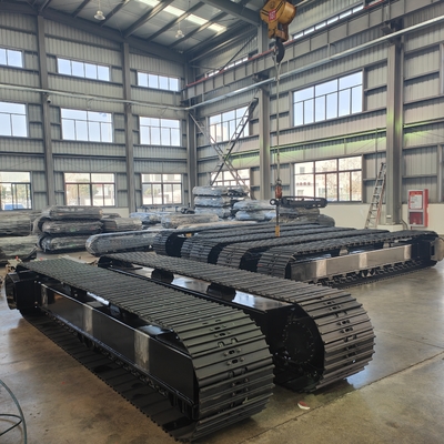 Ontwerp van 20-ton staal spoor chassis voor bouwwerkzaamheden op graafmachines en bulldozers