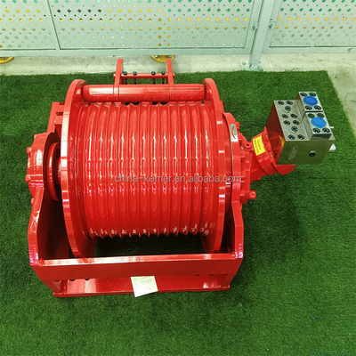 Chinese 8 ton nominale capaciteit staaldraad touw Hydraulische lier voor vrachtwagenhefkraan