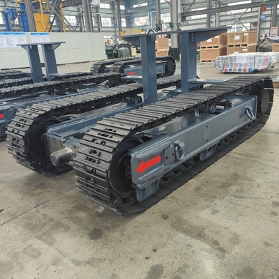 8 ton alle terrein rubber staal kruiper tank getraceerde onderstel onbemande voertuig robot