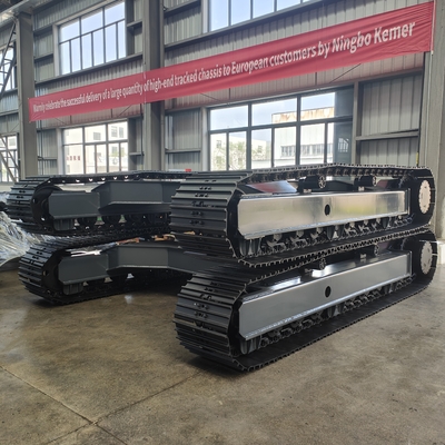 Op maat gemaakte 20T elektrische rubbercrawler met onderstelplatform voor landbouwindustrie