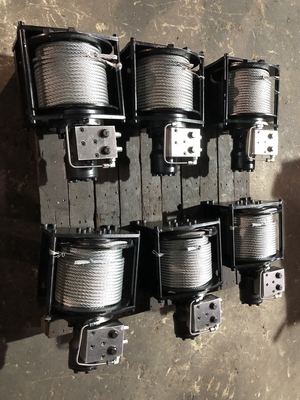 0-650KN capaciteit Kleine baan kraanwijn met hydraulische motor en lage geluidsdruk