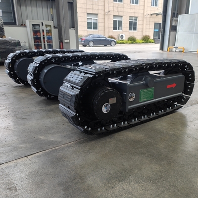 5ton 8ton staal kruiper chassis rubberen spoor onderstel voor boorplatform bescherming