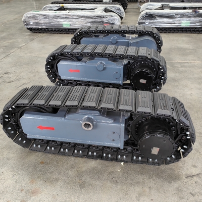 5ton 8ton staal kruiper chassis rubberen spoor onderstel voor boorplatform bescherming