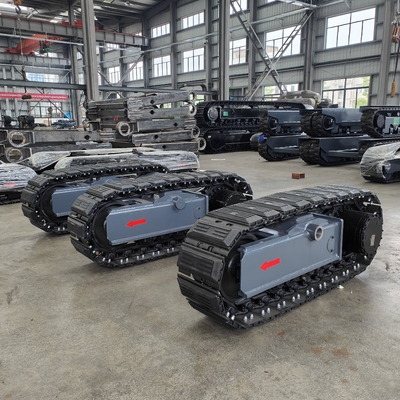 5ton 8ton staal kruiper chassis rubberen spoor onderstel voor boorplatform bescherming
