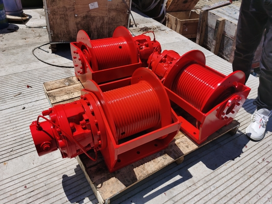 Staal 3 ton marine enkele trommel hydraulische lier met hydraulische krachtbron