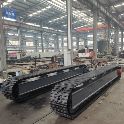 10-35 ton elektrische motor aandrijving staal spoor onderstel kruiper chassis voor crusher boormachine graafmachine