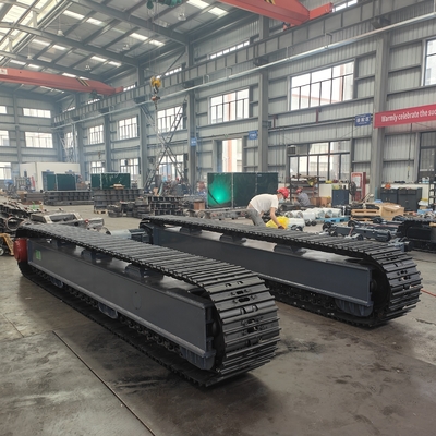 10-35 ton elektrische motor aandrijving staal spoor onderstel kruiper chassis voor crusher boormachine graafmachine