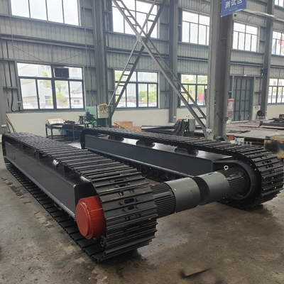 10-35 ton elektrische motor aandrijving staal spoor onderstel kruiper chassis voor crusher boormachine graafmachine