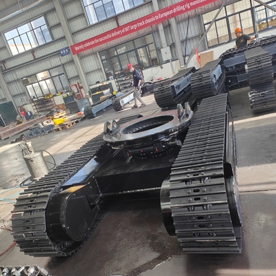 31 ton staal kruipband onderstel rubberen spoor chassis voor boormachine