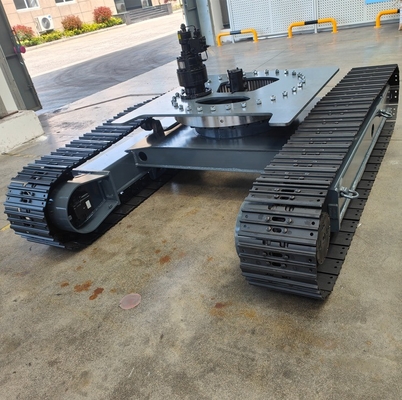 Middenbalk hydraulisch slewingapparaat voor aangepast spoorchassis op boorplatformbreker
