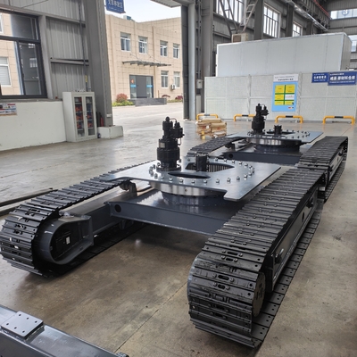 Middenbalk hydraulisch slewingapparaat voor aangepast spoorchassis op boorplatformbreker
