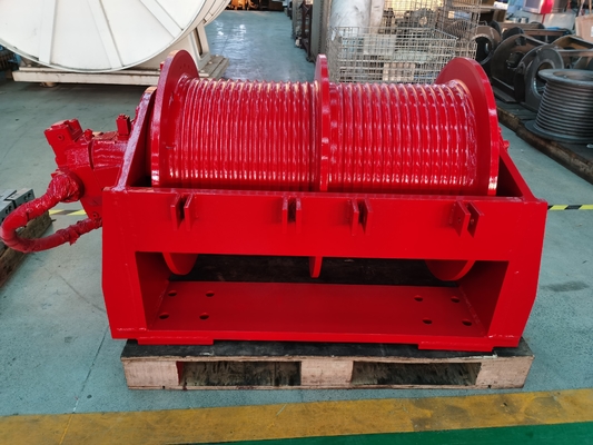 Industriële kwaliteit 0-650KN Vermogen Hydraulische motor Dubbele trommelwinch voor industriële