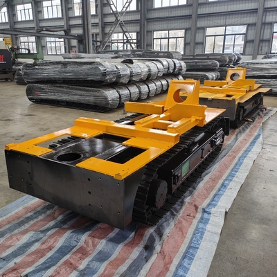 5 tot 10 ton kruiper roterende boormachine staal aangepast kruiper chassis met platform