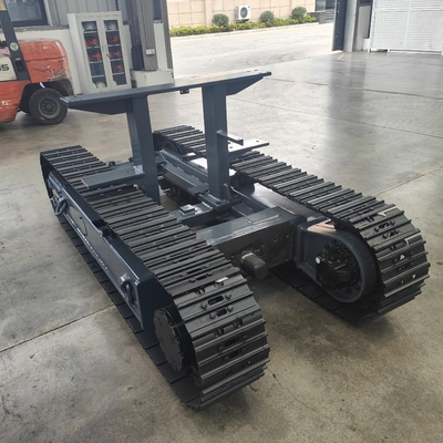 Onderstel van staal met een hydraulische motor