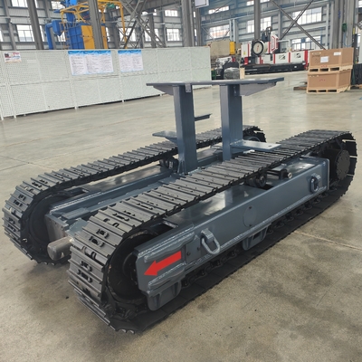 Onderstel van staal met een hydraulische motor