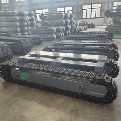 Op maat gemaakte Mini Small Steel Rubber Crawler Track Chassis voor Mining Excavator Drilling Rig