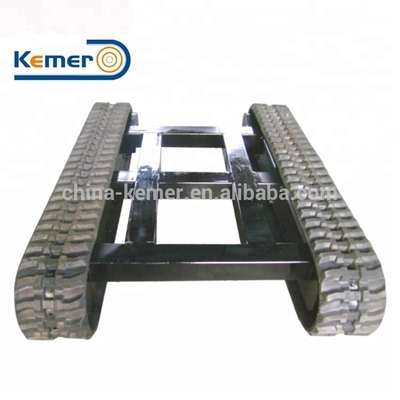 KRT3000 Mini Rubber Track Chassis Crawler Track Onderstel voor transportapparatuur voor kleine ladingen