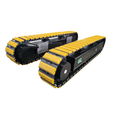 Onderstel met rubberpudding voor de boormachine en de breekmachine