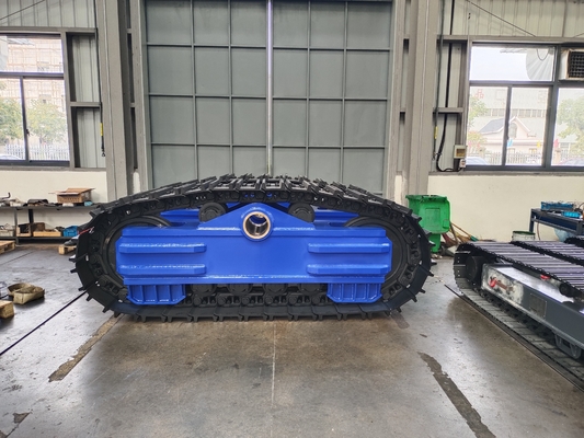 Chassis voor een tractiebaan met reismotor voor een laadvermogen van 80 ton Aanpasbaar