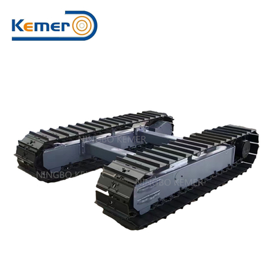Chassis met een enkele tandplaat voor excavatorbrekers en boorplatformen