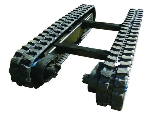 6 ton rubberen railschassis voor bouwmaterialenwinkels en snelheid van 0-3,8 km/h