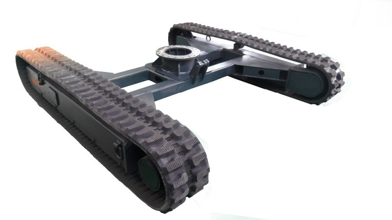 6 ton rubberen railschassis voor bouwmaterialenwinkels en snelheid van 0-3,8 km/h