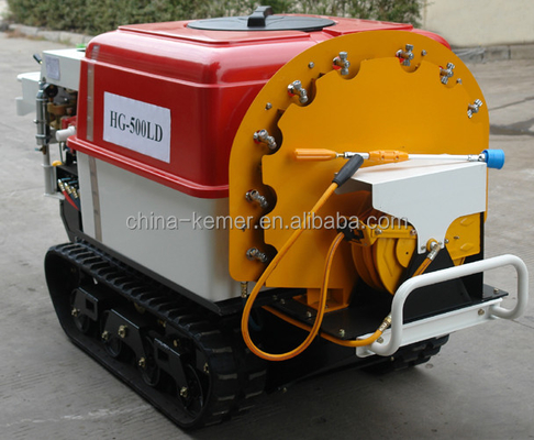 Kleine boormachine met hydraulische transmissie en onderstel van de motor