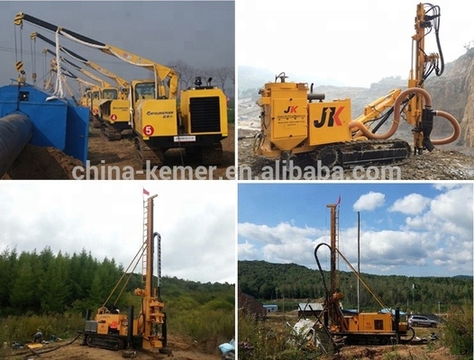 Kemer Jet Drilling Rig Track Chassis 10 ton Hydraulische transmissie Reissnelheid 0-5km/h